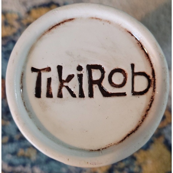 TIKIROB Mermaid RUMHAVEN Tiki Mug Glazed 3D Siren Ceramic Man Cave Barware EUC - Picture 4 of 7